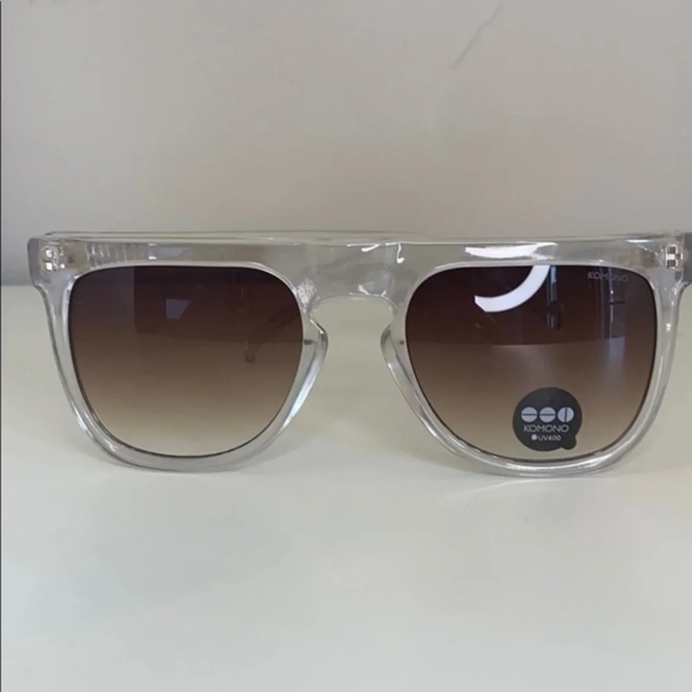 Komono Sunglasses NEW The Bennet Clear square - Picture 7 of 16